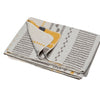 Silvretta Modern Multi Pattern Grey Cotton Throw  (qty of 1 in stock)