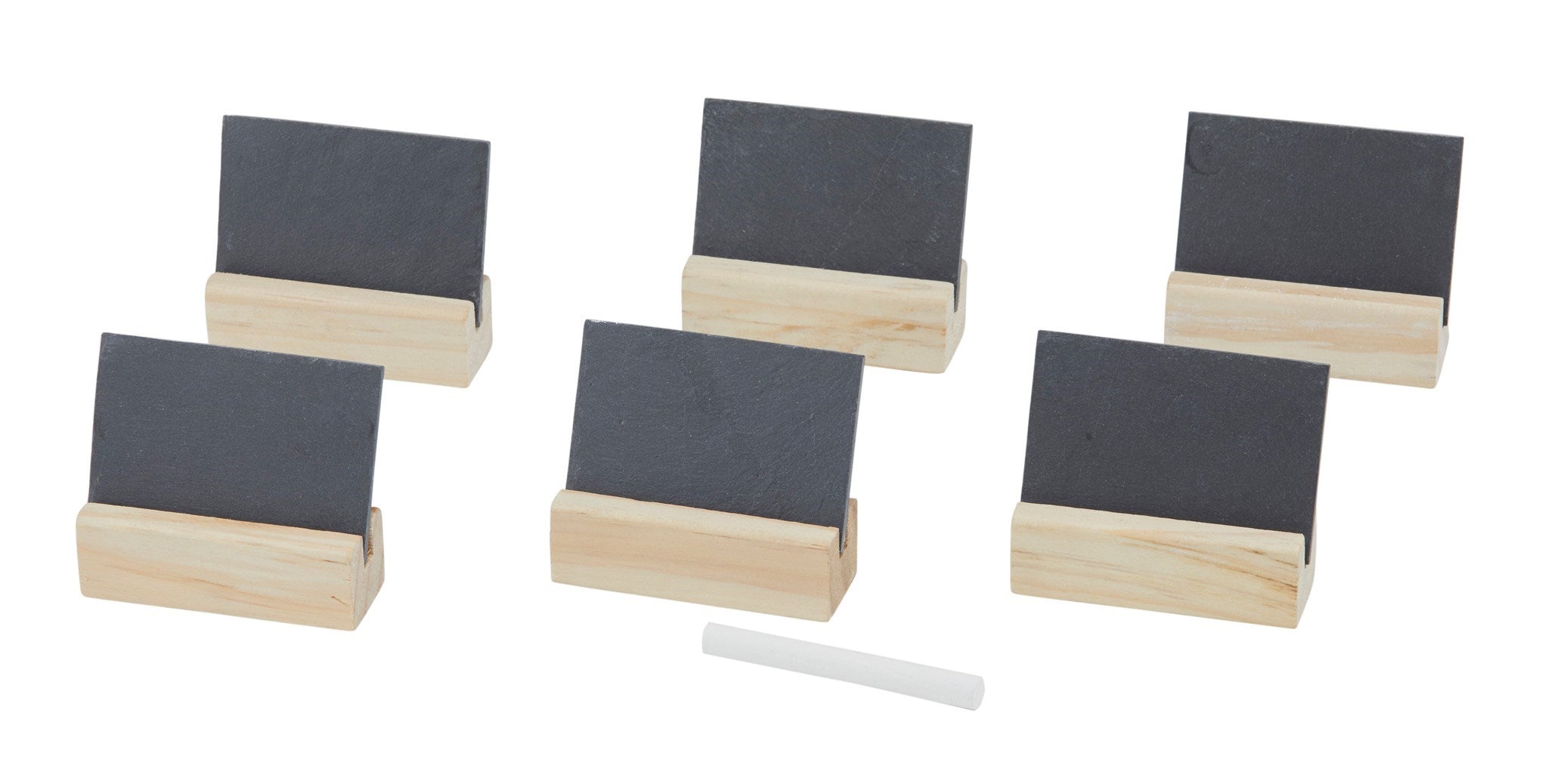Slate and Wood Name Card Sets of 6  (2 in stock)