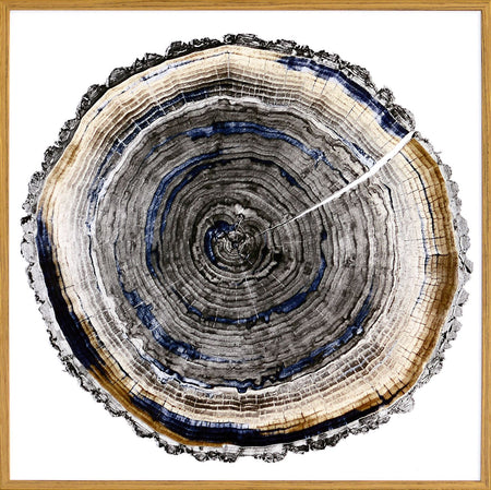 Slice of Indigo 11 White Framed Art (1 in stock)