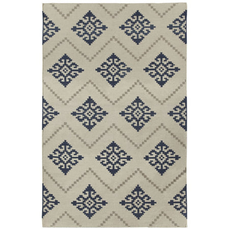 Sno Bokrum Blue Wool Rug 3'x 5'(1 in stock)