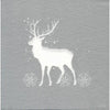 Stag Silver Dinner Size Paper Napkins ( 6 in stock)