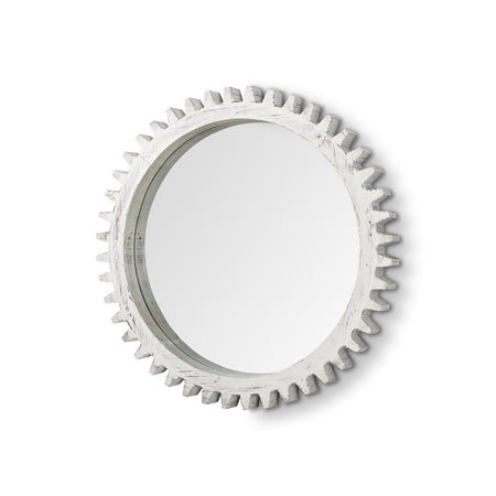 Sundance Cog Whitewashed 36" Mirror