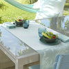 From France Syracuse Aqua Table Runner  20x59" (qty of 1 in stock)
