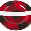 Melamine Dinner Plates Red Bufallo Check  set of 4  (3 sets in stock)