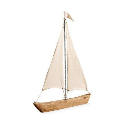 Tartane Sailboat wood and fabric
