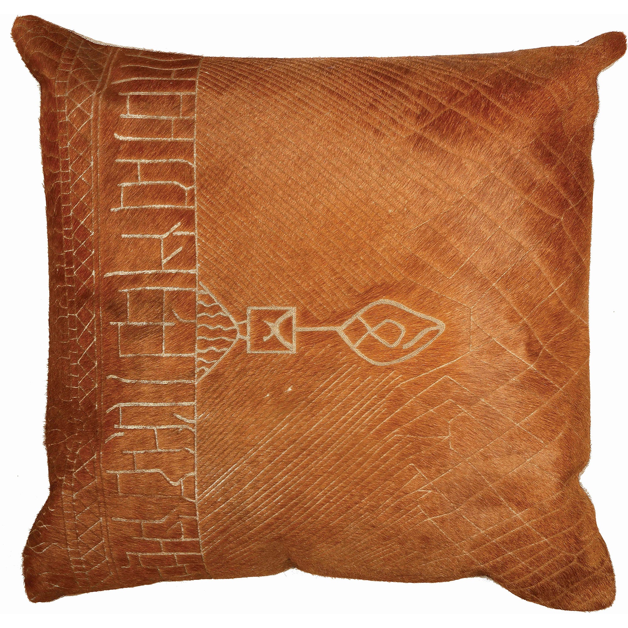 Tasso Hair on Hide Cushion 20x20 (1 in stock)