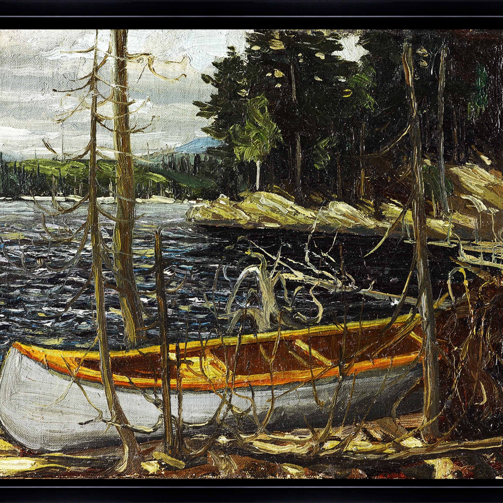 ARTCANVAS The Canoe Spring buy Or Fall 1912 Canvas Art Print by Tom Thomson