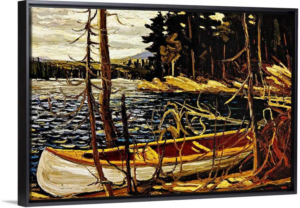 Tom Thomson - The Canoe 48 x 57" Framed Art Canvas