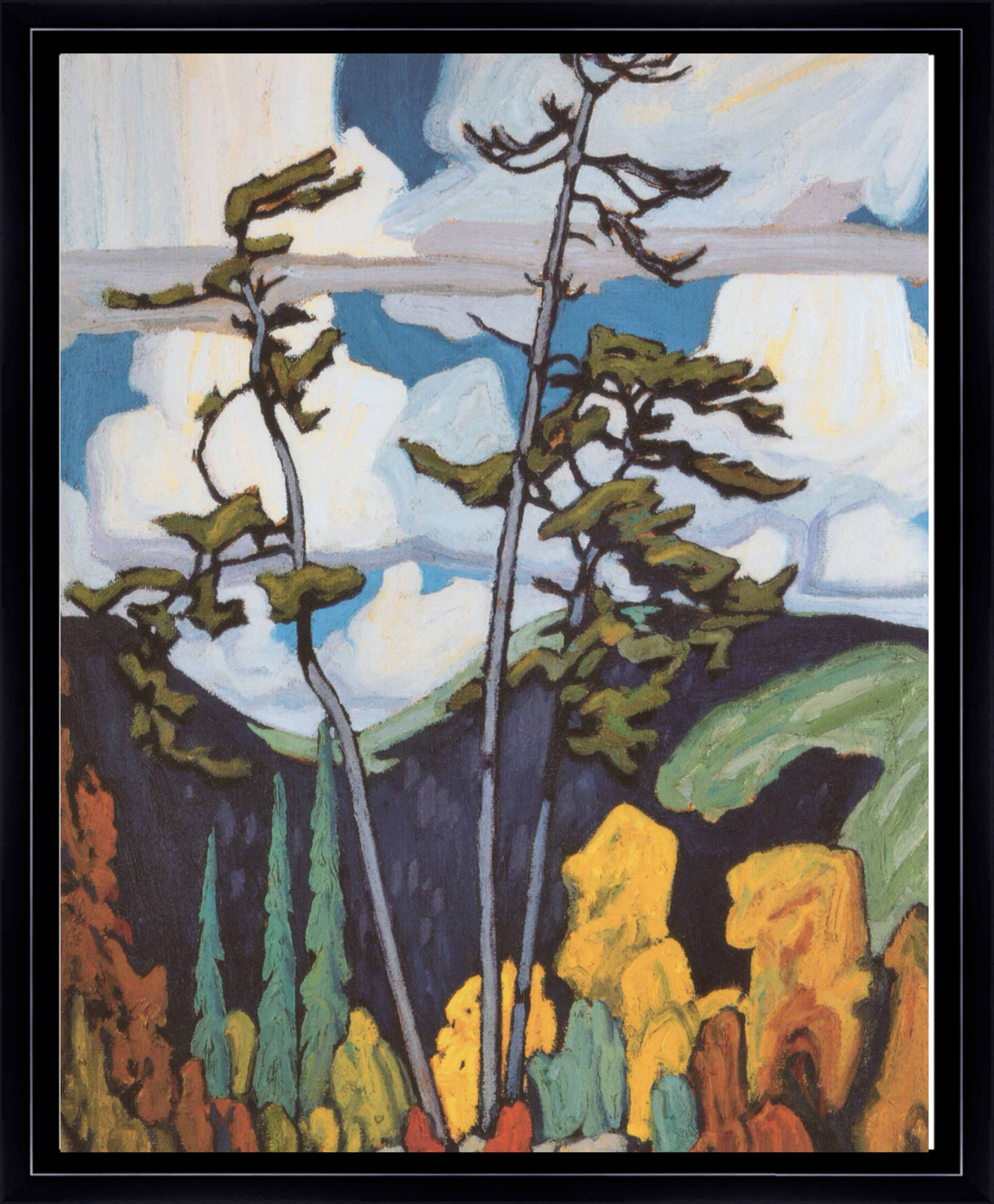 Lawren Harris The Pines Framed  Art Canvas  38 x 46