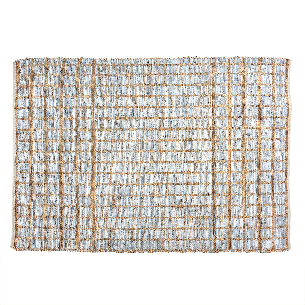 Trestle Ice Leather Jute Rug  5' x 7' (2 in stock)