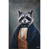Tribec Racoon Hand Painted Canvas