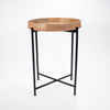 Tulsa Natural Wood & Metal Side Table (1 in stock)