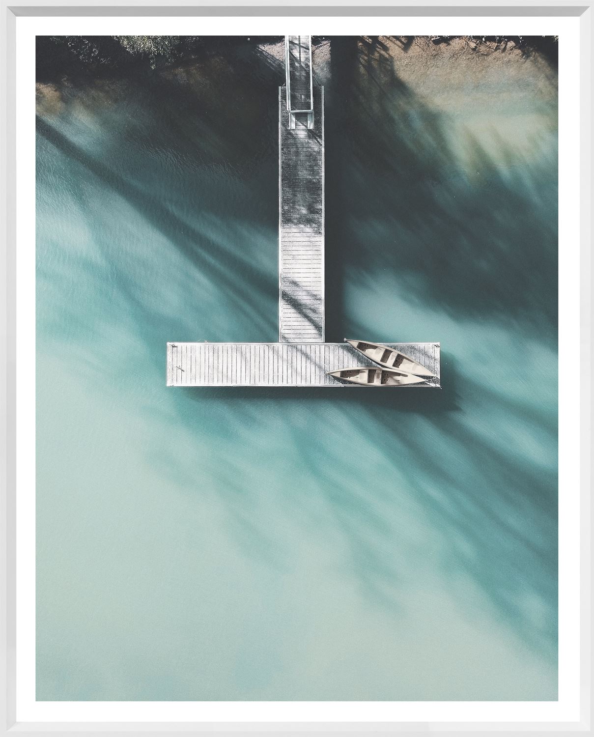 Art - Turquoise Summer Framed with Glass