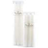 White Twilight Boxed set of 6 10" unscented taper candles (2 in stock)