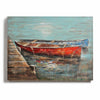 Art - Two Canoes Painted On Wood (2 in stock)