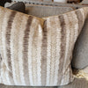 Velvet Bricks Beige  Luxury Toss Cushion (1 in stock)
