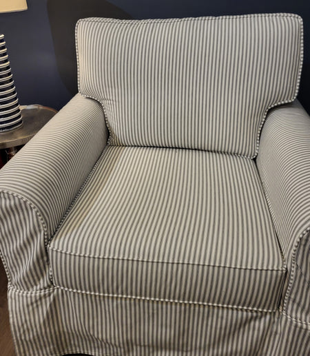 Veranda Slipcover Club Chair Rodanthe Charcoal  Every Day Opportunity Buy