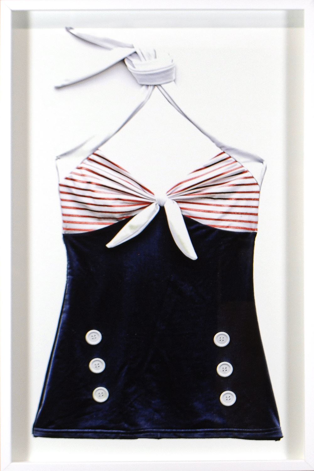 Vintage Sailor Swimsuit Framed Art