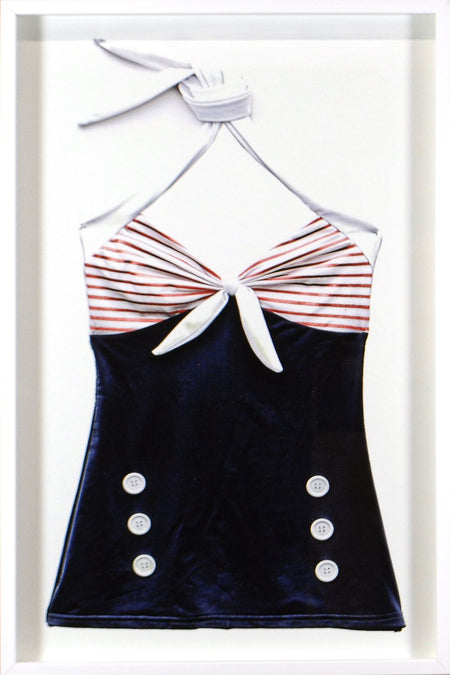 Vintage Sailor Swimsuit Framed Art
