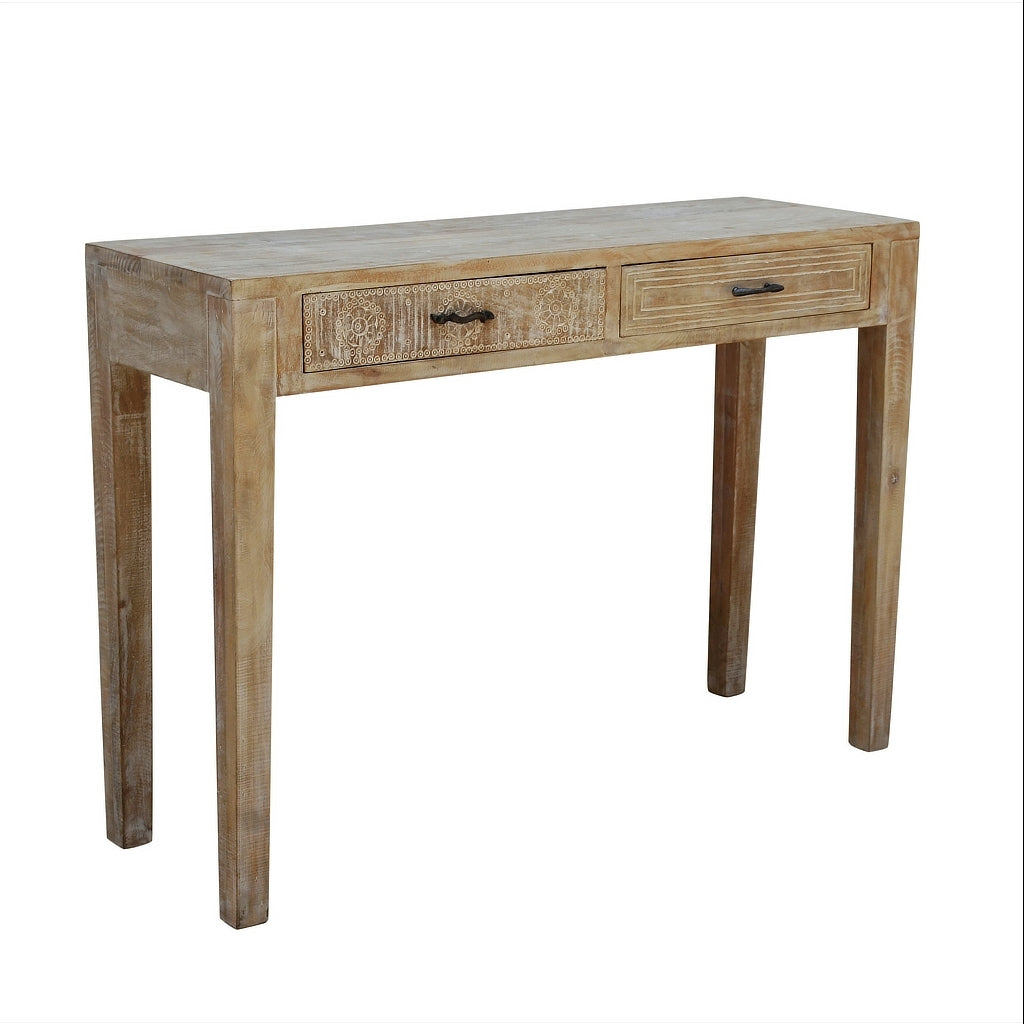 Volta Bleached Wood Console (1 in stock)