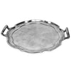 Textured Wavy Handled Round Tray (2 in stock)