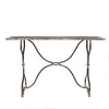 Distressed Black Metal Finish Table (qty of 1 in stock)