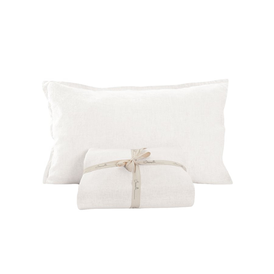 Linen Sheet Set - King - White