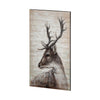Art- White Tail Deer Hand Pained Oil on Wood (qty of 1 in stock)