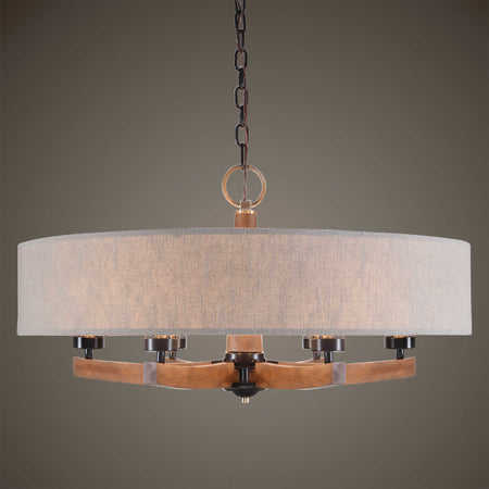 Woodall 6 Light Chandelier (qty of 1 in stock)
