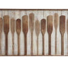 Shoreline framed wooden paddle art (1 in stock)